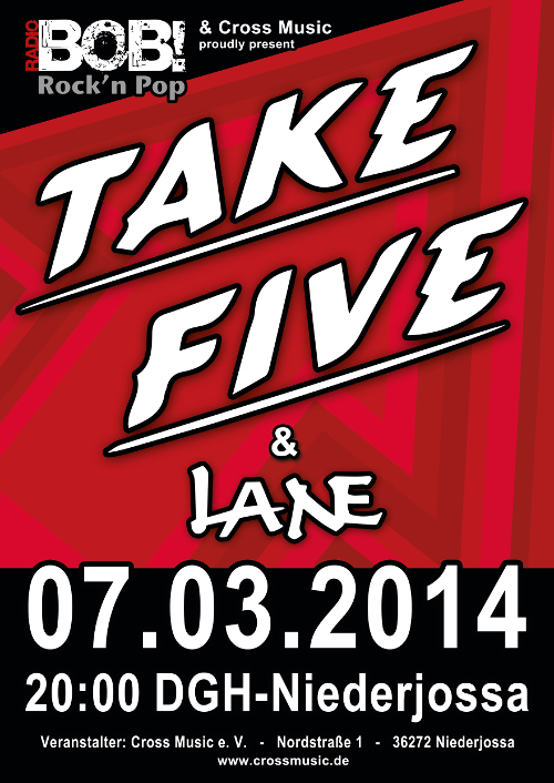 Take Five, Lane – POSTER Front (web)